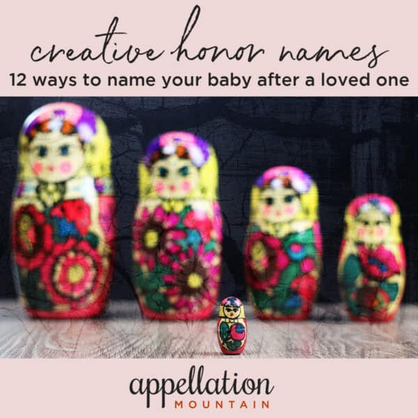 photo of Russian nesting dolls; "creative honor names"